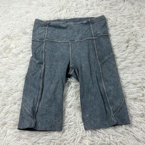 Lululemon Fast and Free Short 10" *Ice Dye Ice Wash Asphalt Grey